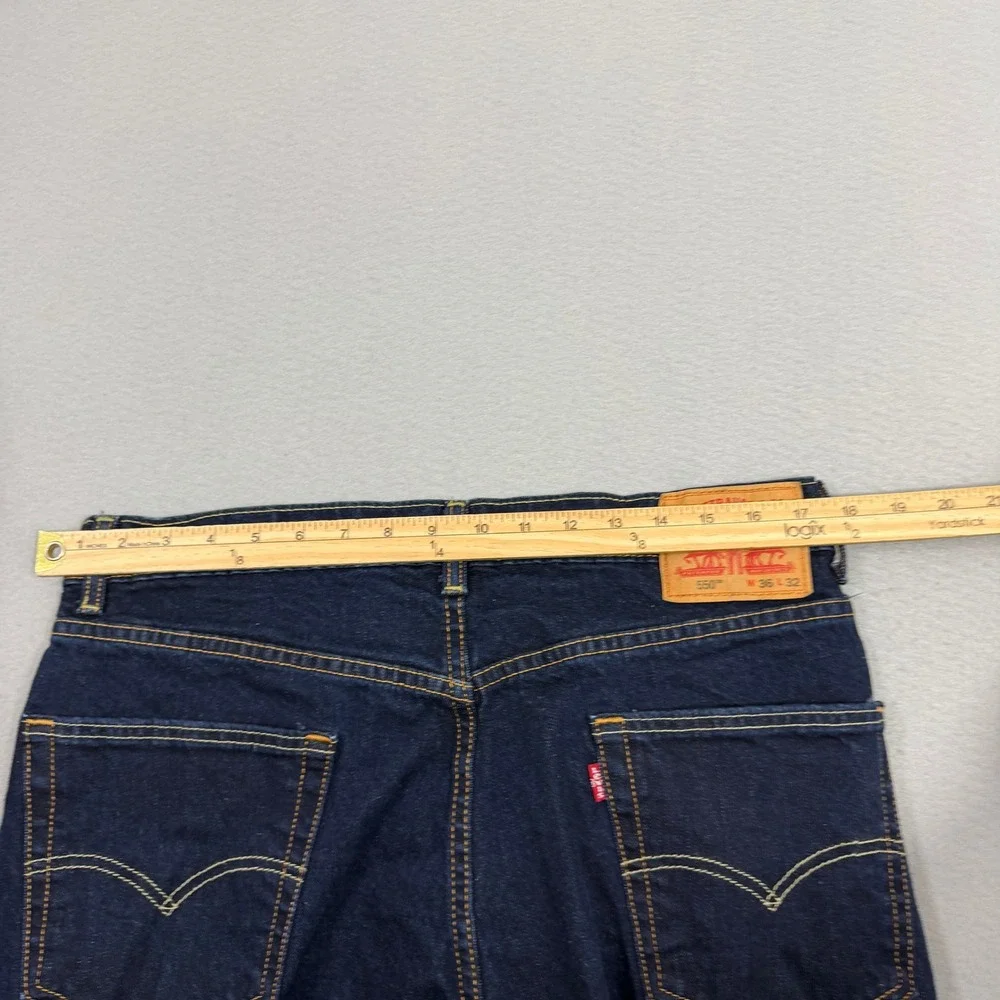 Levi Strauss Jeans Men's 36x32 Blue 550 Relaxed Fit Tapered Leg Denim 00550-0061
